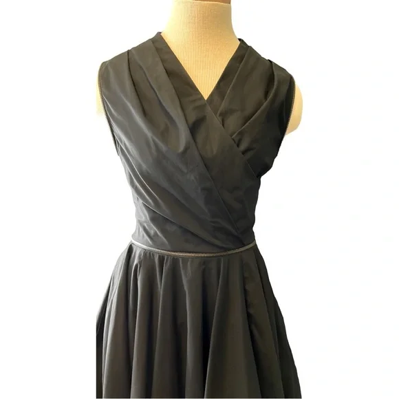 All Saints Spitalfields ‘Caden' Zipper Pleated Midi Dress, size 4 - Picture 10 of 15